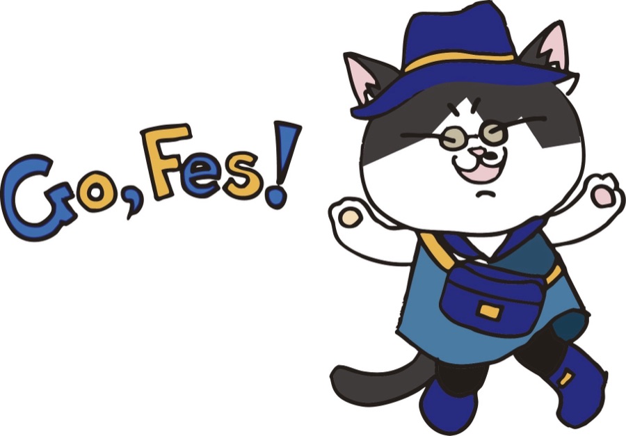 青い帽子とめがねをかけた、ドリームのマスコットキャラクター